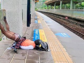 Japanese girl in bondage gets public park fucked in a XXX JAV