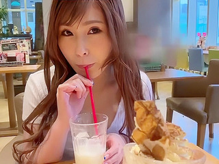 Japanese whore's nasty date, naughty footjob before cowgirl sex