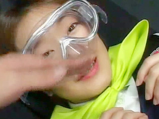 Masked fucktoy serves up steaming hot nipponese creampie