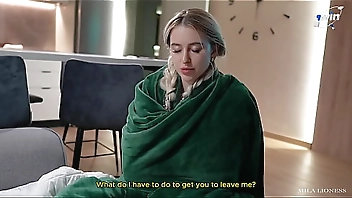 Sharing The Bed With StepSister on Vacation. She Got Scared and Got Cum on Her Panties...